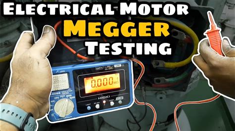 megatest electrical|Meg A Motor: The Complete Guide to Performing a Megger Test.